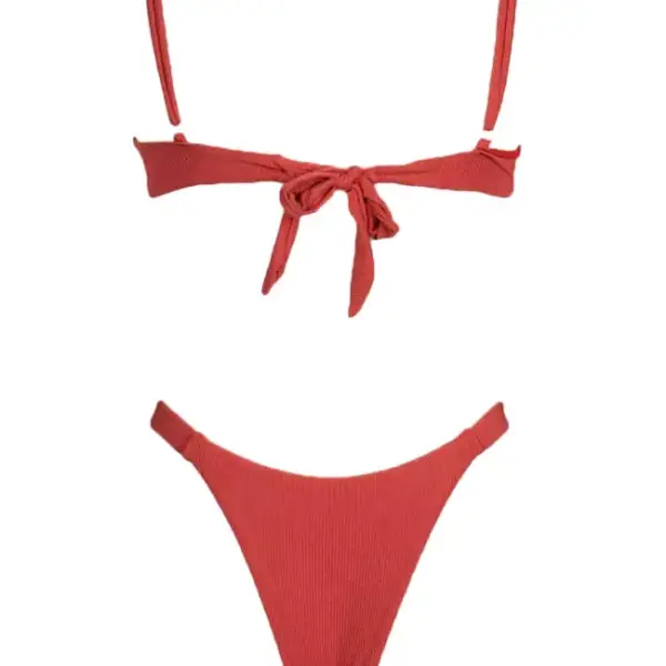 gigi bikinis Μαγιό Σετ Μπικίνι Ριπ Ψηλόμεσο 3881741 Σάπιο Μήλο