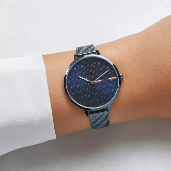 tommy hilfiger alexa Ρολόι 38mm με Μπλε Μεταλλικό Μπρασελέ