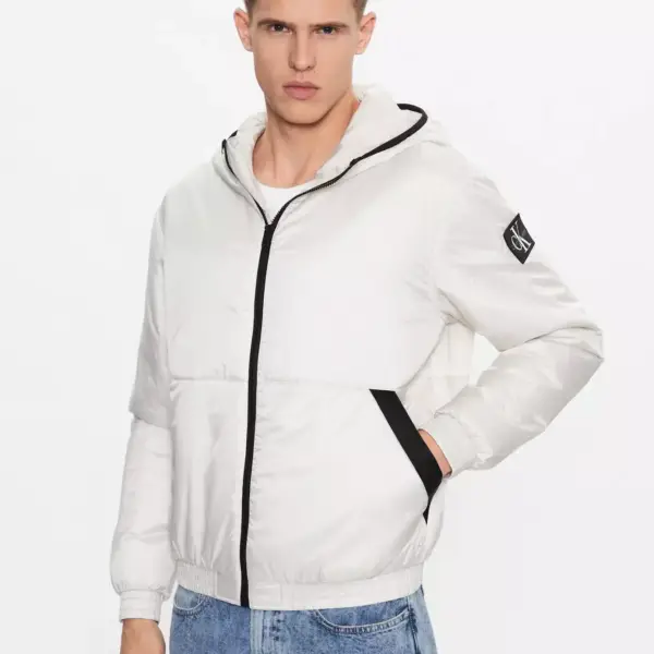 calvin klein Ανδρικό Χειμωνιάτικο Μπουφάν j30j323462 acf Εκρού