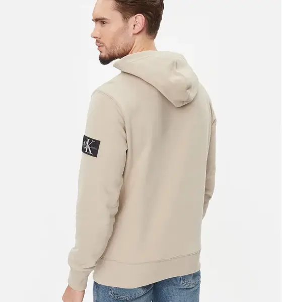 calvin klein Ανδρικό Φούτερ με Κουκούλα j30j323430 ped Μπεζ