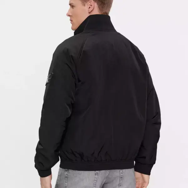calvin klein Ανδρικό Χειμωνιάτικο Μπουφάν harrington jacket j30j324697 beh Μαύρο