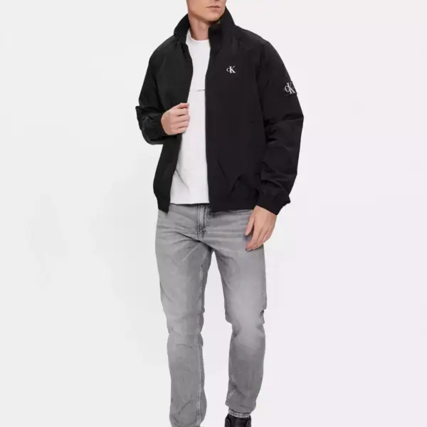calvin klein Ανδρικό Χειμωνιάτικο Μπουφάν harrington jacket j30j324697 beh Μαύρο