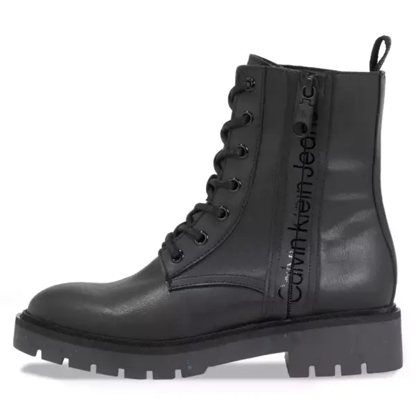 calvin klein Γυναικεία Μποτάκια combat mid laceup boot wn yw0yw01255 0gt Μαύρα