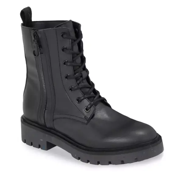 calvin klein Γυναικεία Μποτάκια combat mid laceup boot wn yw0yw01255 0gt Μαύρα