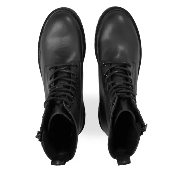 calvin klein Γυναικεία Μποτάκια combat mid laceup boot wn yw0yw01255 0gt Μαύρα