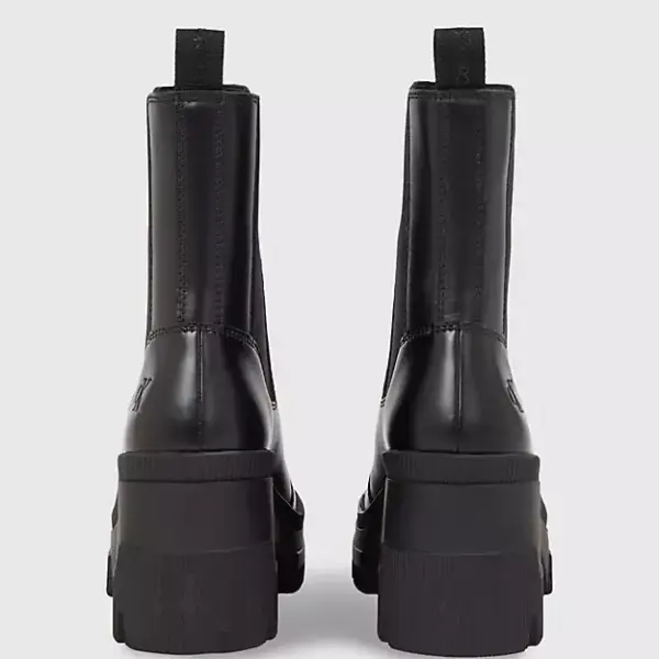 calvin klein Γυναικεία Μποτάκια chunky heeled chelsea boot lth yw0yw01112 0gt Μαύρα