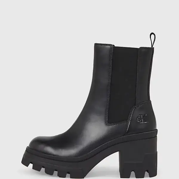 calvin klein Γυναικεία Μποτάκια chunky heeled chelsea boot lth yw0yw01112 0gt Μαύρα
