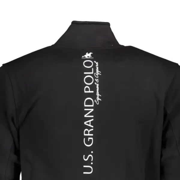 u.s.grand polo club Ανδρική Ζακέτα με Φερμουάρ usf897 Μαύρο