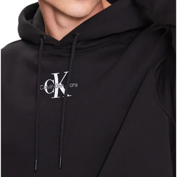 calvin klein Ανδρικό Φούτερ με Κουκούλα monologo j30j323749 beh Μαύρo