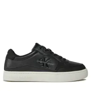 calvin klein Ανδρικά sneakers classic cupsole low lth ml fad ym0ym00885 0gm Μαύρο