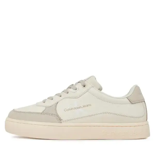 calvin klein Ανδρικά sneakers classic cupsole low lth ml fad ym0ym00885 0gf Μπεζ