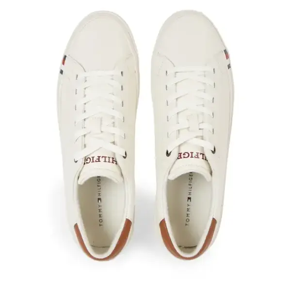 tommy hilfiger modern vulk lth low wl Ανδρικά sneakers fm0fm04819 ybi Λευκό