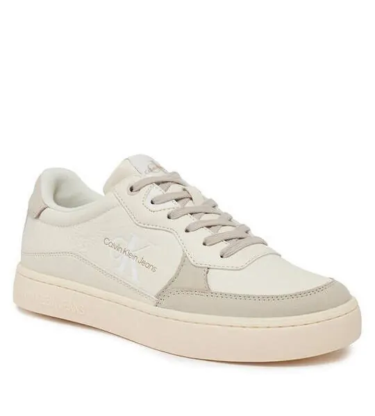 calvin klein Ανδρικά sneakers classic cupsole low lth ml fad ym0ym00885 0gf Μπεζ