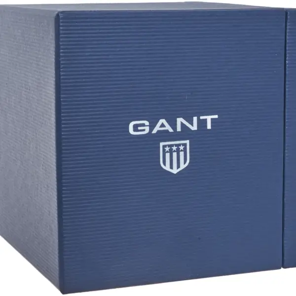 gant Ρολόι Χρονογράφος Μπαταρίας με Δερμάτινο Λουράκι σε Μαύρο χρώμα
