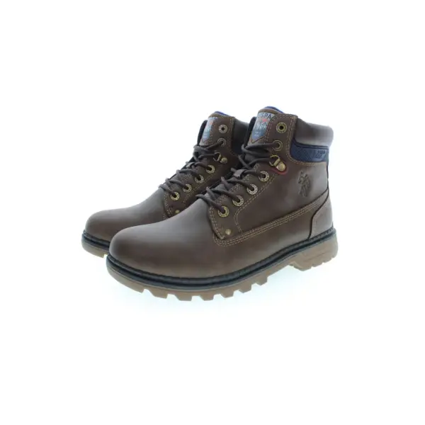 u.s. polo assn. Ανδρικά Μποτάκια polo ziggy ziggy002m/mbu1 dbr001 Καφέ