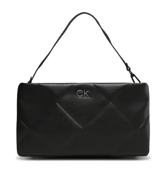 calvin klein Γυναικεία Τσάντα ΄Ωμου re lock quilt conv clutch k60k610771 bax Μαύρη