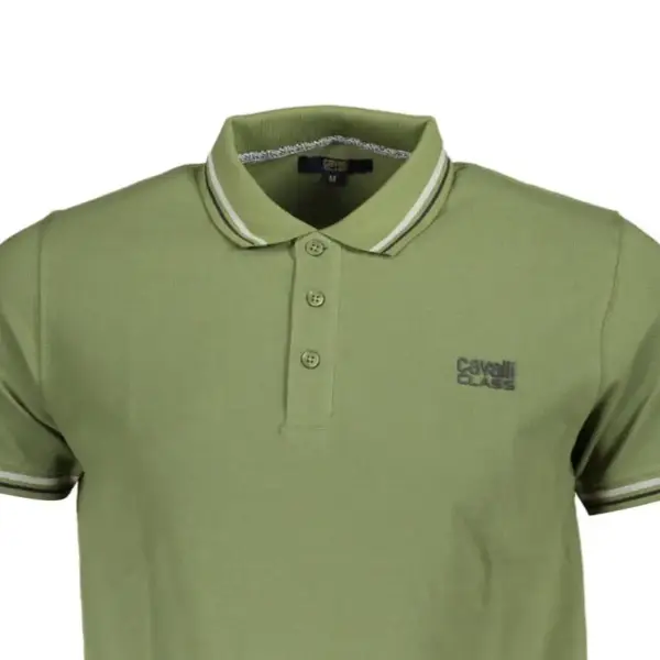 cavalli class Ανδρικό polo t shirt qxt64t kb002 04050 Πράσινο