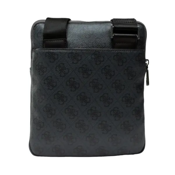 guess vezzola smart flat Ανδρική Τσάντα Ώμου / Χιαστί hmevzlp2223 bla σε Μαύρο χρώμα