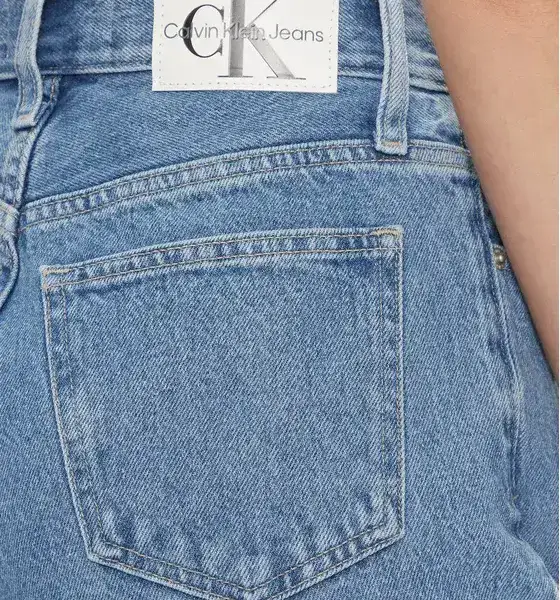 calvin klein Γυναικείο Παντελόνι jean σε mom Εφαρμογή j20j222153 1aa Μπλε