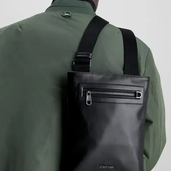 calvin klein flatpack Ανδρική Τσάντα Ώμου / Χιαστί k50k510833 bax Μαύρο