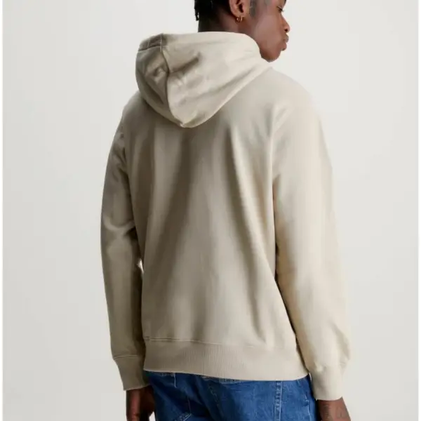 calvin klein Ανδρικό Φούτερ με Κουκούλα j30j320805 0io Μπεζ