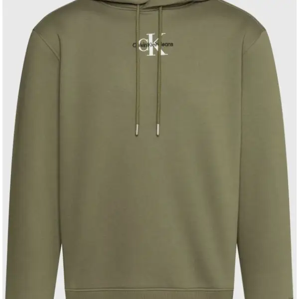 calvin klein Ανδρικό Φούτερ με Κουκούλα j30j323749 ldy Λαδί