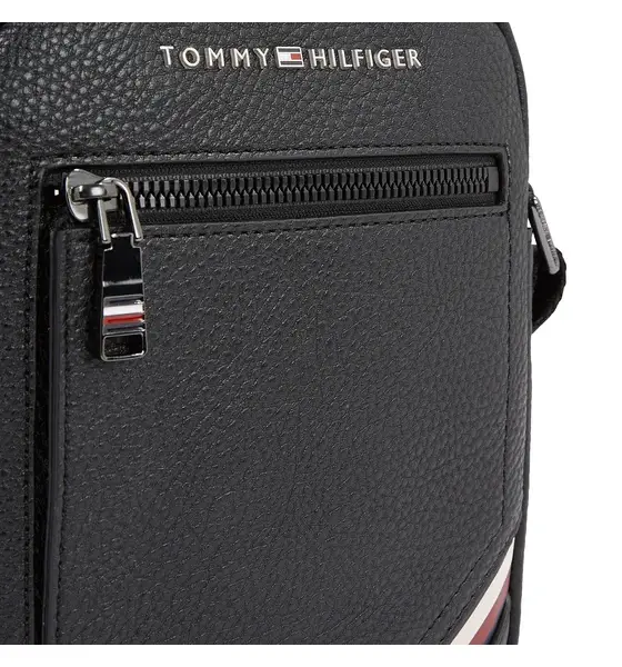 tommy hilfiger Ανδρική Τσάντα Ώμου / Χιαστί central mini reporter am0am11580 bds Μαύρο
