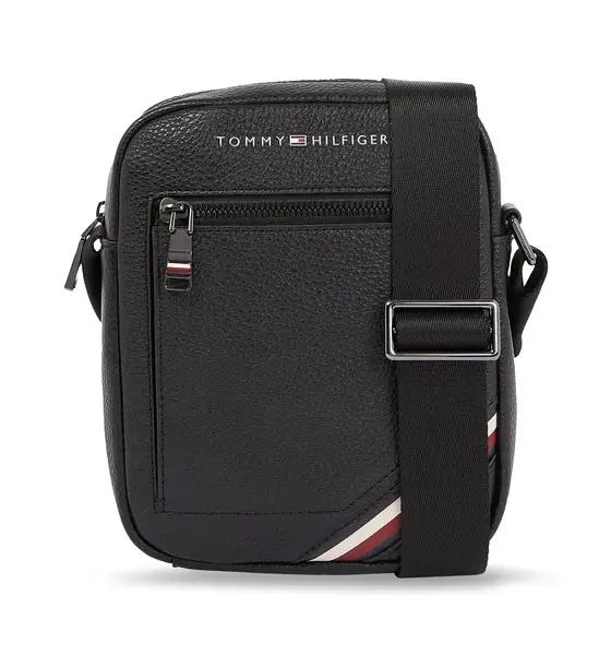 tommy hilfiger Ανδρική Τσάντα Ώμου / Χιαστί central mini reporter am0am11580 bds Μαύρο