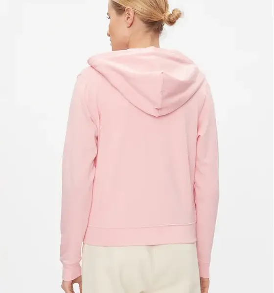 tommy jeans reg signature zip thru Γυναικεία Ζακέτα με Κουκούλα dw0dw17338 tha Ροζ