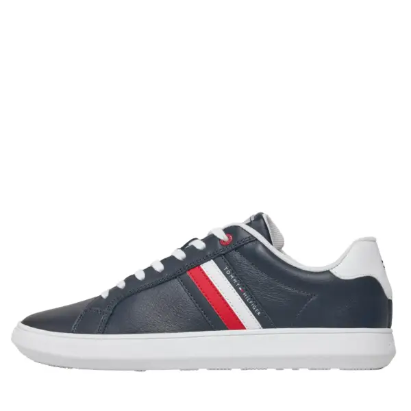 tommy hilfiger Ανδρικά sneakers essential leather cupsole fm0fm04921 dw5 Μπλε