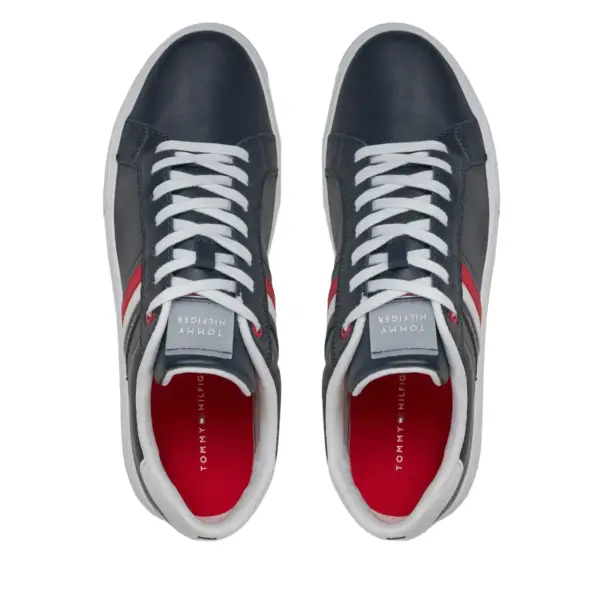 tommy hilfiger Ανδρικά sneakers essential leather cupsole fm0fm04921 dw5 Μπλε
