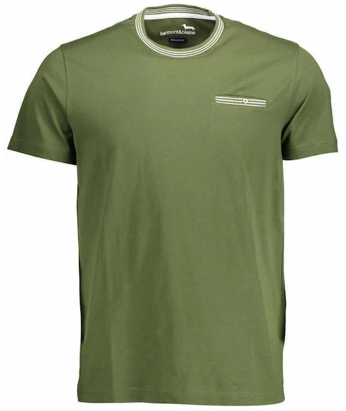 harmont & blaine Ανδρικό t shirt Κοντομάνικο Μονόχρωμο regular fit irh150021152 629 Χακί
