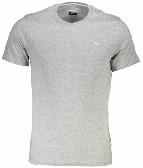 harmont & blaine Ανδρικό t shirt Κοντομάνικο Μονόχρωμο regular fit inj001021223 915 Γκρι