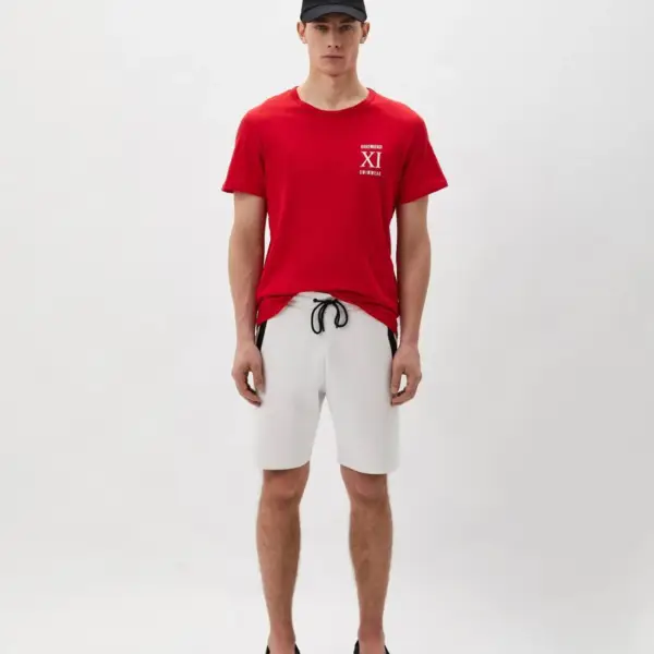 bikkembergs Ανδρικό t shirt Κοντομάνικο bkk1mts05 red Κόκκινο