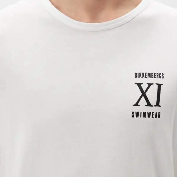 bikkembergs Ανδρικό t shirt Κοντομάνικο bkk1mts05 white Λευκό