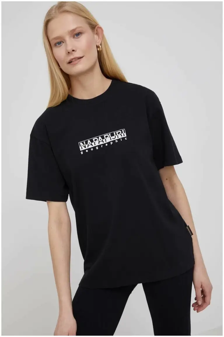 napapijri s box women's short sleeve 4 regular fit np0a4gdd0411 np041 Μαύρο