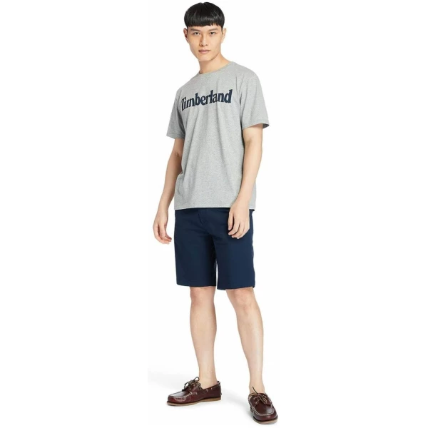 Timberland - Ανδρικό T-shirt με Λογότυπο TB0A2BRN-052 Γκρι