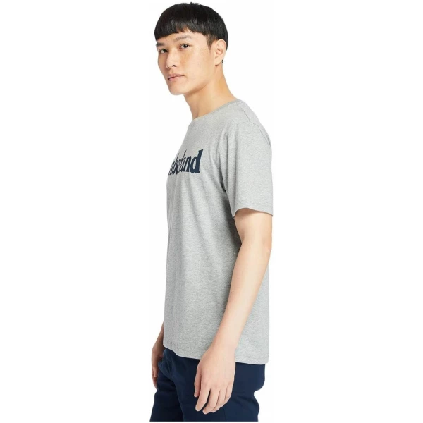 Timberland - Ανδρικό T-shirt με Λογότυπο TB0A2BRN-052 Γκρι