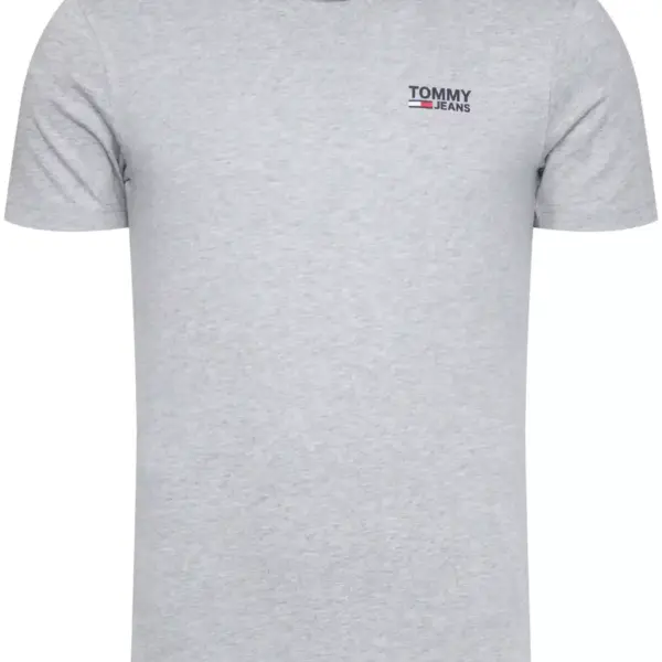 Tommy Hilfiger - Ανδρικό T-Shirt Corp Logo C Neck Regular Fit DM0DM09588-P01 Γκρι