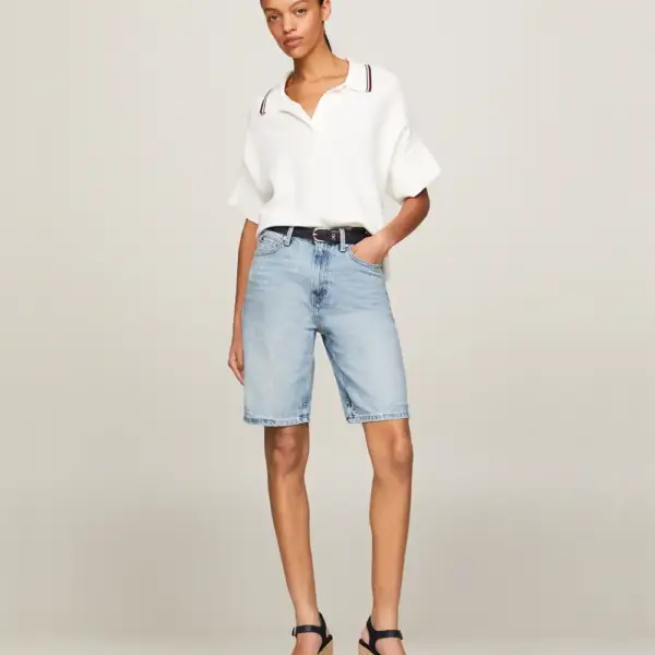 Tommy Hilfiger - Καλοκαιρινές Γυναικείες Πλατφόρμες Monotype Webbing Wedge Sandal FW0FW08046-DW6 Μπλε Ναυτικό