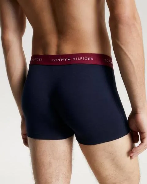 Tommy Hilfiger - Ανδρικά Μποξεράκια 3Pack Wb Trunk UM0UM02763-0SS Μπλε Ναυτικό