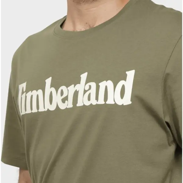 Timberland - Ανδρικό T-shirt με Λογότυπο TB0A2BRN-590 Λαδί