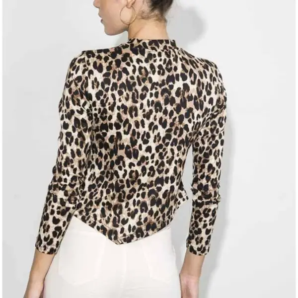 Cento - Tοπ animal print 1003022-405 Κάμελ 1003022-405