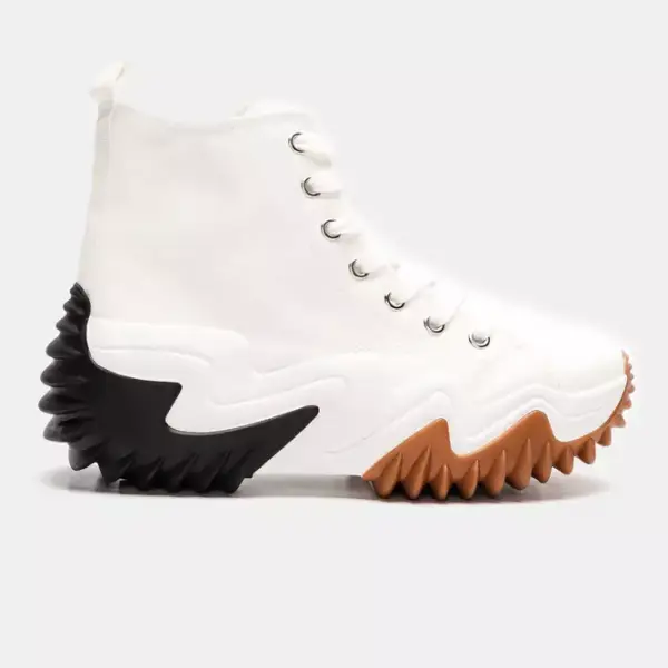 Luigi - Γυναικεία Sneakers Πάνινα Τρακτερωτά 3607704 Λευκό