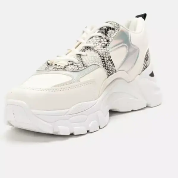 Luigi - Γυναικεία Sneakers σε Συνδυασμό Υλικών & Χρωμάτων 3878304 Λευκό 3878304