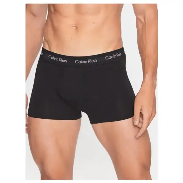 Calvin Klein - Ανδρικά Μποξεράκια Low Rise Trunk 3Pack 0000U2664G-CA0 Μαύρο