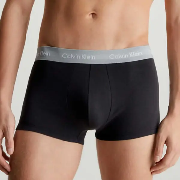 Calvin Klein - Ανδρικά Μποξεράκια Low Rise Trunk 3Pack 0000U2664G-MXB Μαύρο