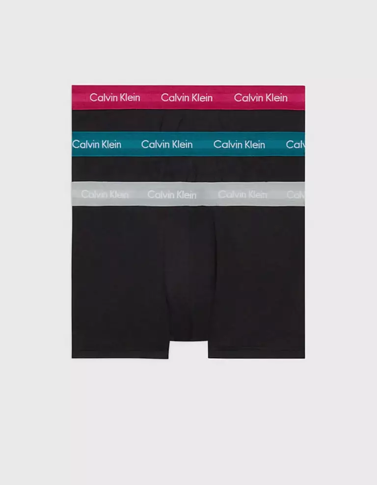 Calvin Klein - Ανδρικά Μποξεράκια Low Rise Trunk 3Pack 0000U2664G-MXB Μαύρο