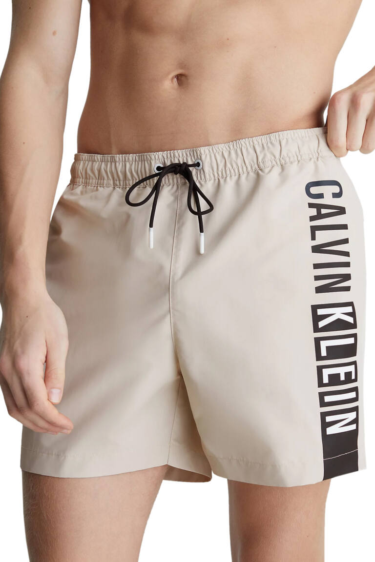 Calvin Klein - Ανδρικό Μαγιό Σορτς Acestony KM0KM00991-ACE Μπέζ