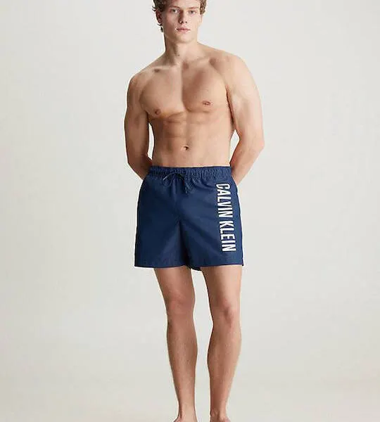 Calvin Klein - Ανδρικό Μαγιό Σορτς KM0KM01004-C7E Μπλέ